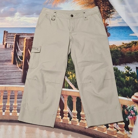 Harley Davidson Cargo Capri Pants‎ Size 2 - Picture 1 of 6